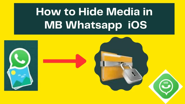 How to Hide Media From Gallery in MB WhatsApp ios