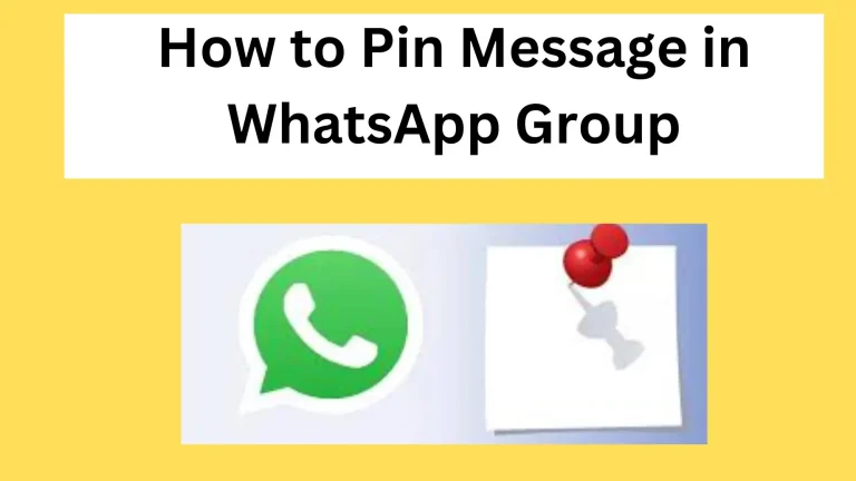 How to Pin Message in WhatsApp Group