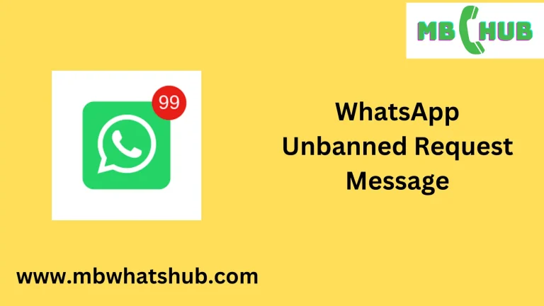 WhatsApp Unban Request Message Sample